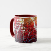 Rote Winternacht Tasse (Vorderseite Links)