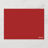 Rote Wirbel Gitarrentisch Postkarte (Rückseite)