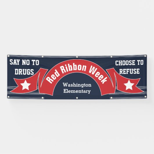 Rote Woche - Drogenfreie Woche Banner (Horizontal)