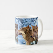 Rote Wölfe Kaffeetasse (VorderseiteRechts)