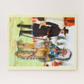 Rote Wolke, ein gebürtiger Ureinwohner-Leiter Puzzle (Horizontal)