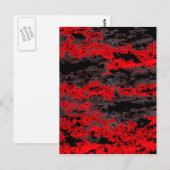 Rote Wolken Postkarte (Vorne/Hinten)