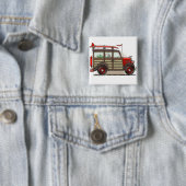 Rote Woody-Lastwagen-Auto-Buttone Button (Beispiel)