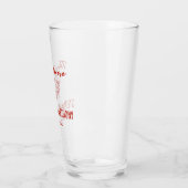 Rote wunderliche Pizza Das ist amore Italienische Glas (Links)
