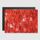 Rote Wünsche Magnetkarte (Vorne/Hinten)