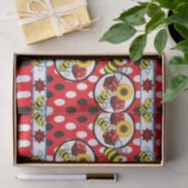 Rote Würfel aus Hummelpapier Seidenpapier (Geschenk)