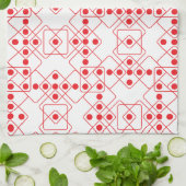 Rote Würfel Handtuch (Gefaltet)