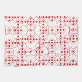 Rote Würfel Handtuch (Horizontal)