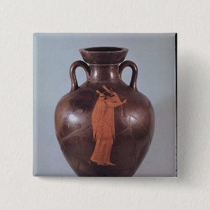 Rote Zahl Amphora des Dachbodens Button