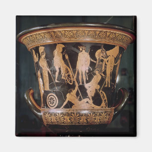 Rote Zahl Kelch krater des Dachbodens Magnet