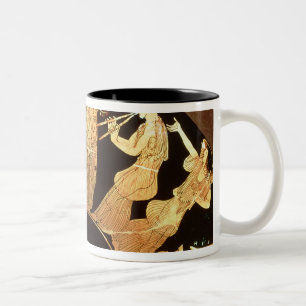 Rote Zahl kylix des Dachbodens, das Dionysus und Zweifarbige Tasse