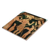 Rote Zahl Vase des Dachbodens, der einen Soldaten Fliese (Seite)