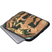 Rote Zahl Vase des Dachbodens, der einen Soldaten Laptopschutzhülle (Vorne Knopf)