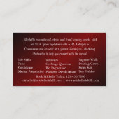 Rote Zebra-Druck-Festzug-Visitenkarte (horizontal) Visitenkarte (Rückseite)