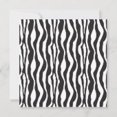 Rote Zebra Print Housewarming Party Einladungen (Rückseite)