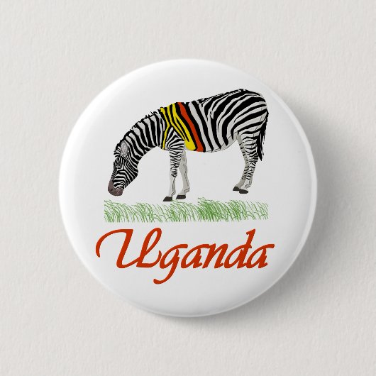 Rote Zebra-Reihe Button (Vorderseite)