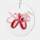 Rote Zehe-Schuhe Keramik Ornament (Links)