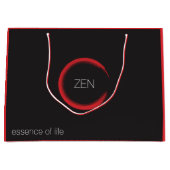 Rote Zen große Geschenktüte (Vorderseite)