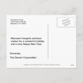 Rote Zickzack Urlaubspostkarten Feiertagspostkarte (Rückseite)