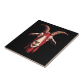 Rote Ziege Fliese (Seite)