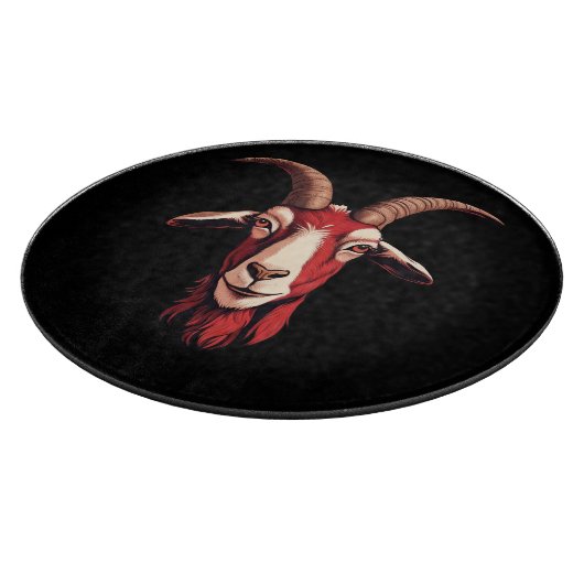 Rote Ziege Schneidebrett (Ecke)