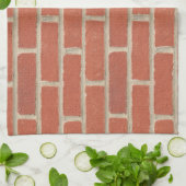 Rote Ziegel Geschirrtuch (Gefaltet)