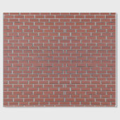 Rote Ziegelmauer Geschenkpapier (Flach)