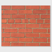 Rote Ziegelstadtmauer Geschenkpapier (Flach)