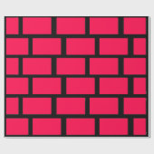 ROTE ZIEGELWAND GESCHENKPAPIER (Flach)