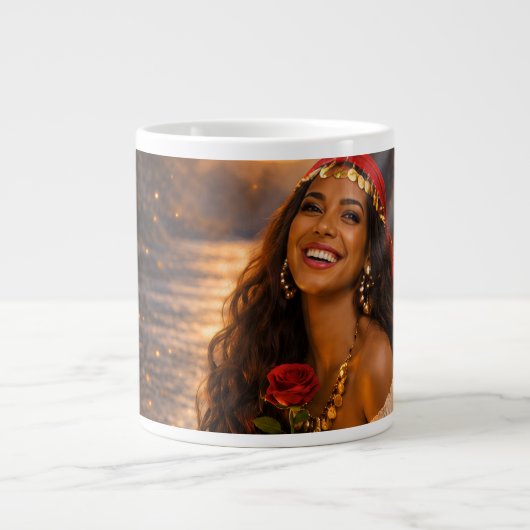 rote Zigeunerin Jumbo-Tasse (Vorderseite)