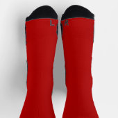 Rote Zimtspeckfarbe Socken (Oben)