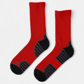Rote Zimtspeckfarbe Socken (Links)