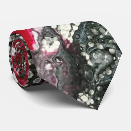 Rote Zombie-Krawatte Krawatte (Gerollt)