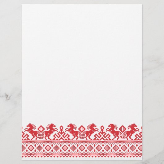 Rote Zuchtpferde Flyer (Vorne)