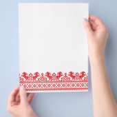 Rote Zuchtpferde Flyer (Hand)