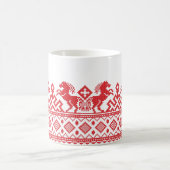 Rote Zuchtpferde Kaffeetasse (Mittel)
