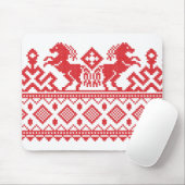 Rote Zuchtpferde Mousepad (Mit Mouse)