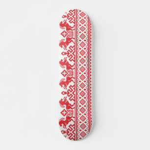 Rote Zuchtpferde Skateboard