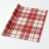 Rote Zuckerstange Geschenkpapier (Ungerollt)