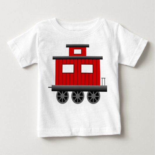 Rote Zug-Kombüse Baby T-shirt (Vorderseite)