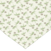 Rote Zweige in Creme einsetzen - nahtloses Muster. Tischdecke (Schrägansicht)