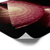 Rote Zwiebel Poster (Ecke)