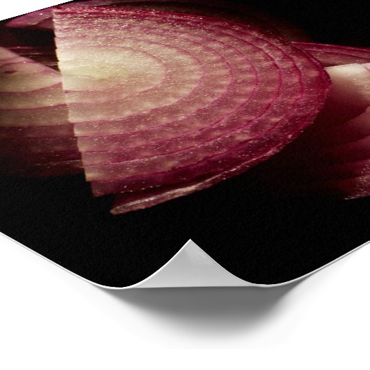 Rote Zwiebel Poster (Ecke)