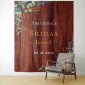 Rötelholz-Eukalyptus-Brautparty Wandteppich (Beispiel)