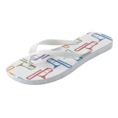 Rötelknochen Badesandalen (Schrägansicht)