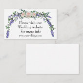 Rötelrosen Begleitkarte (Vorne/Hinten)