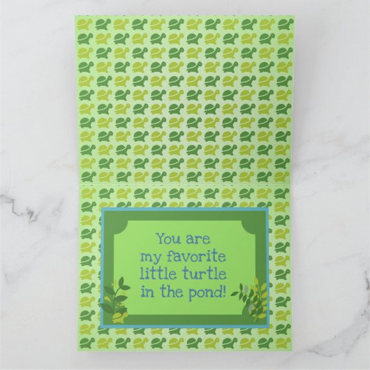 Röteltaube Geburtstag Karte (Innenseite)