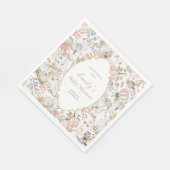 Röten-der-Herbst-Gans-Baby-Party Serviette (Ecke)