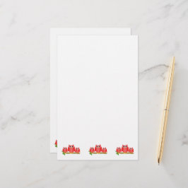Roten Eulen Design Briefpapier