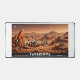 Roten Planeten erkunden  Schreibtischunterlage